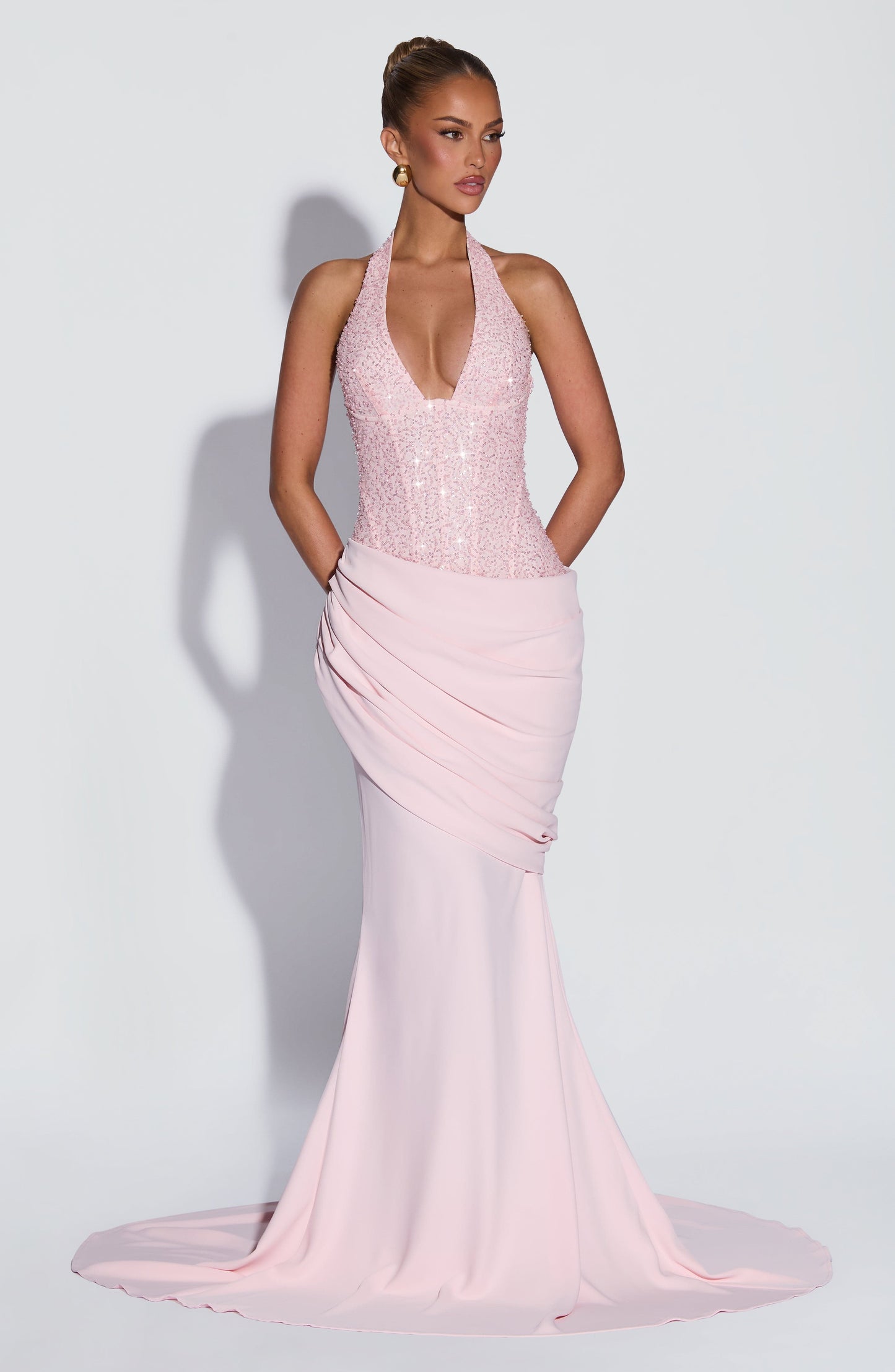 Robe Longue Longue - Blush
