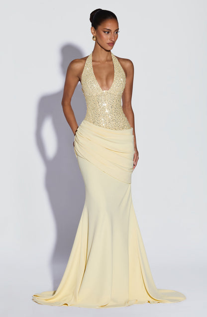 Robe Longue Robe - Jaune citron