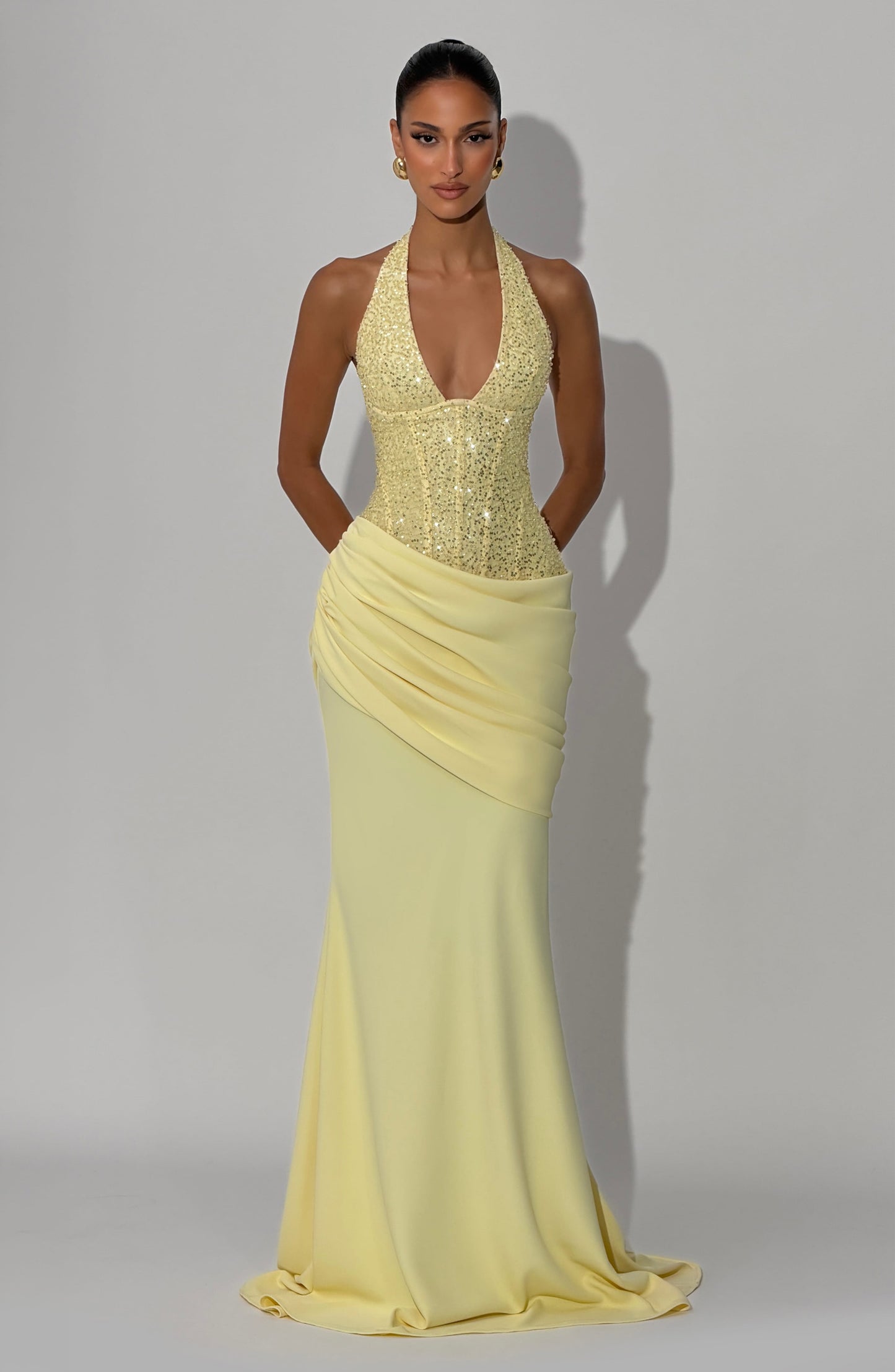 Robe Longue Robe - Jaune citron