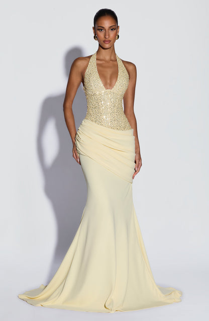 Robe Longue Robe - Jaune citron