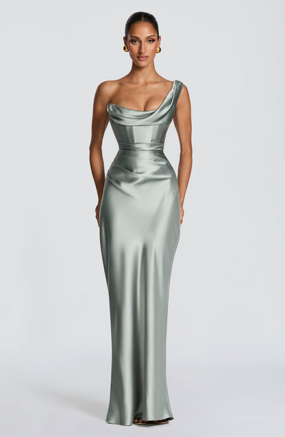 Robe Longue Thalassa - Vert Sauge
