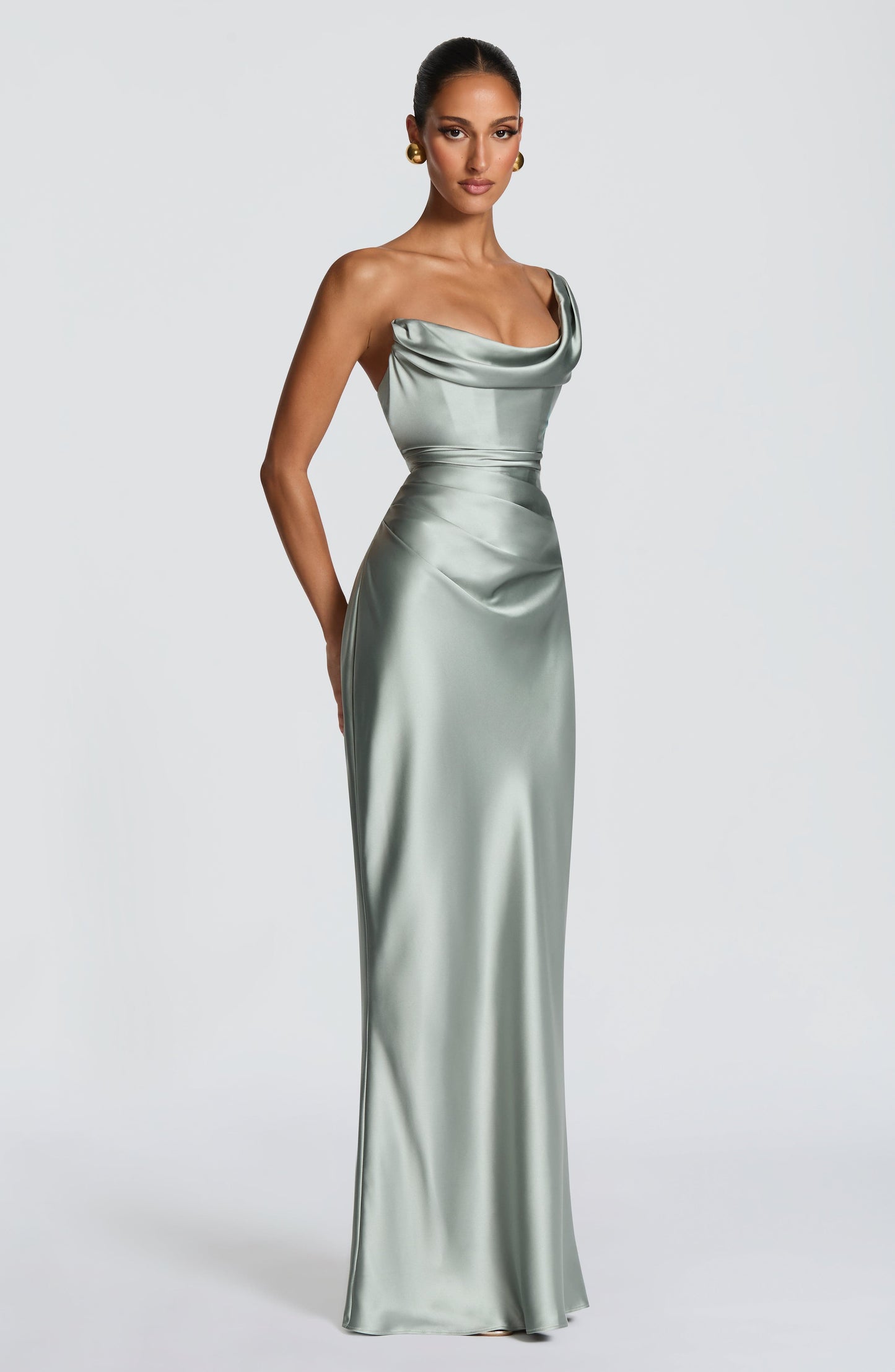 Robe Longue Thalassa - Vert Sauge