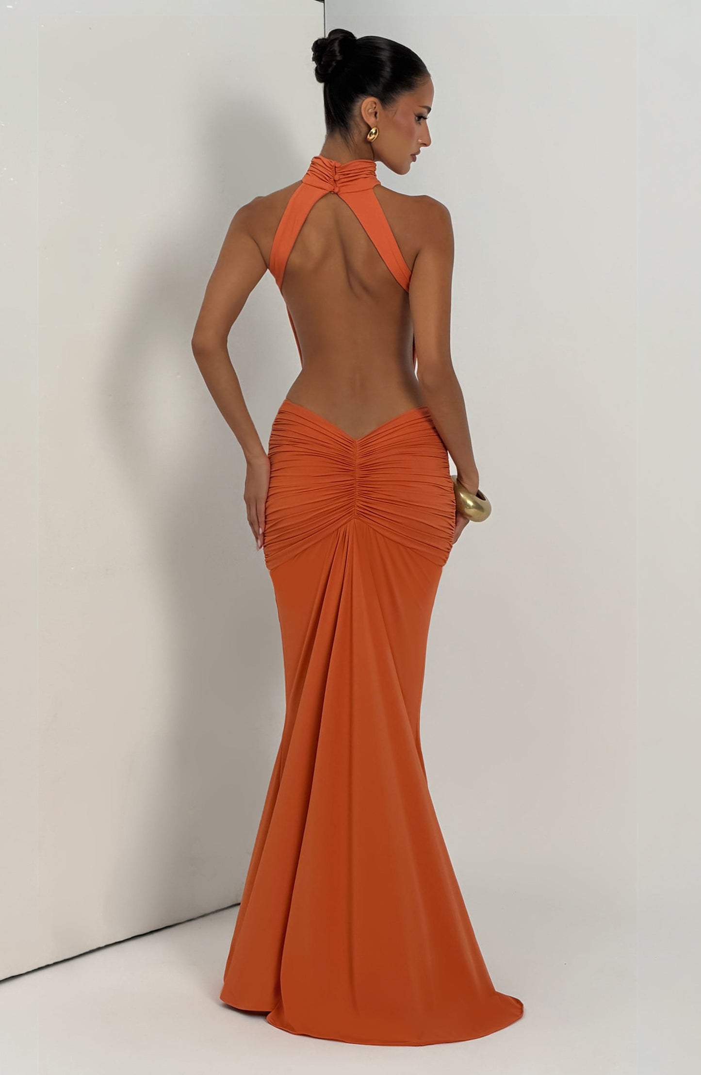 Robe Longue Thekla - Orange Brûlé