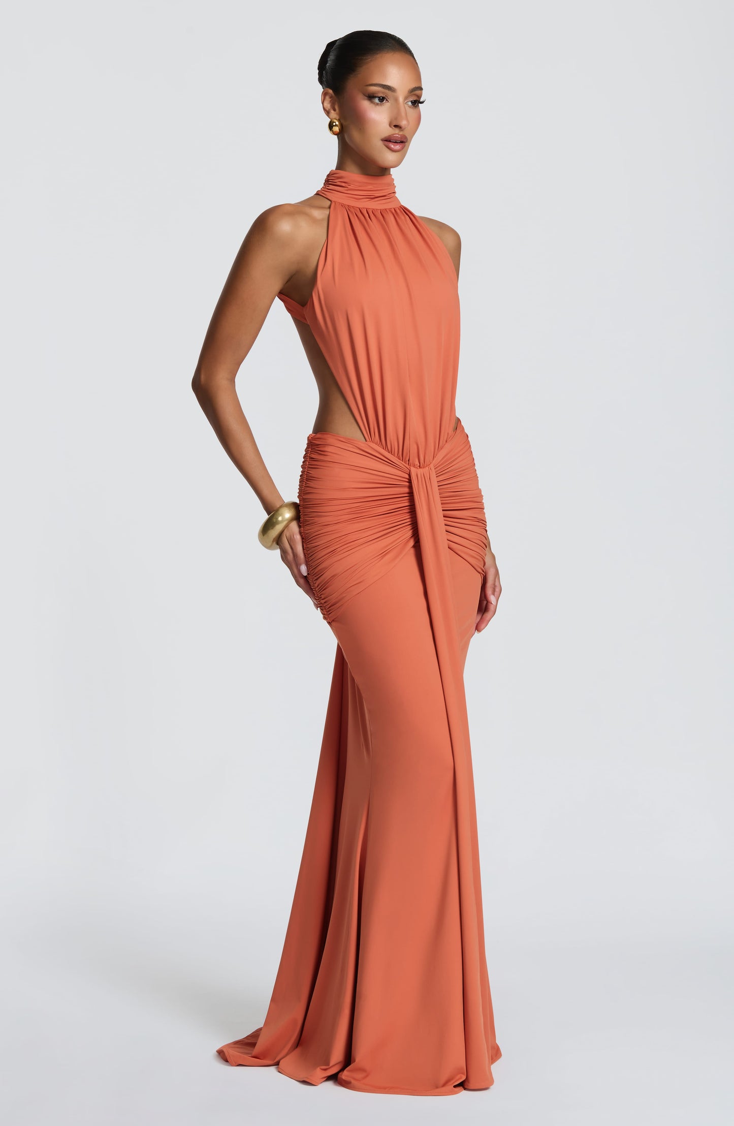 Robe Longue Thekla - Orange Brûlé