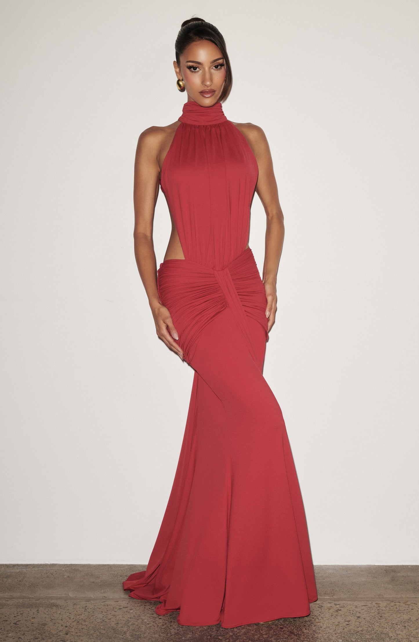 Robe Longue Longue - Rouge
