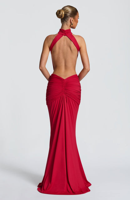 Robe Longue Longue - Rouge