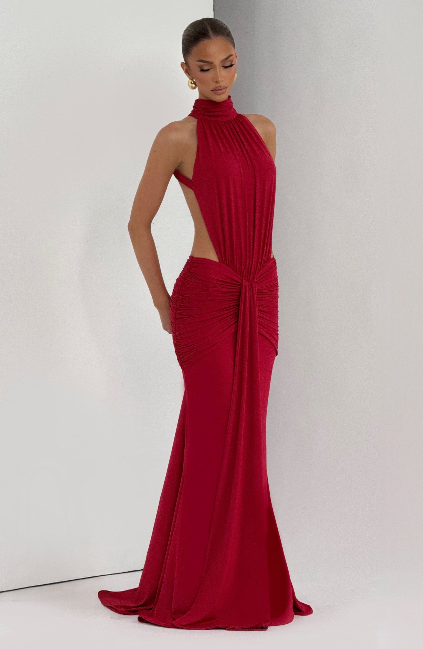 Robe Longue Longue - Rouge