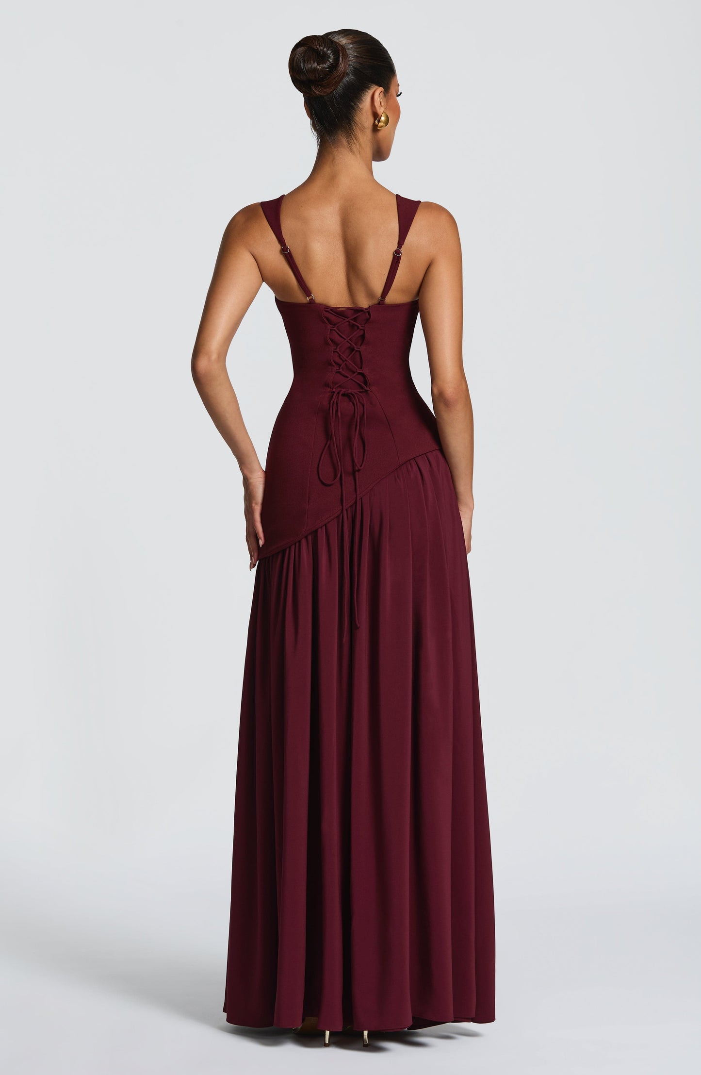 Robe Longue Longue - Cerise laquée