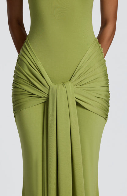 Robe Longue Veneda - Vert olive