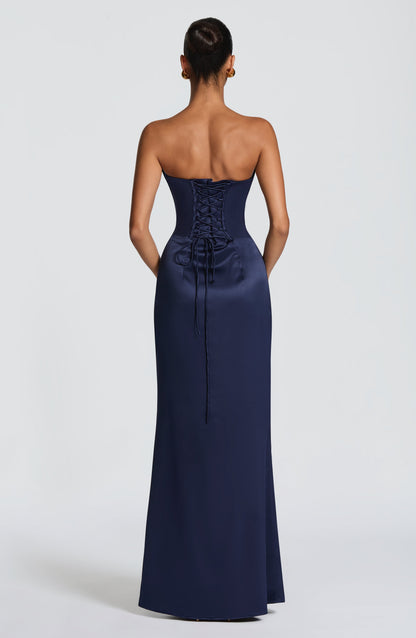 Robe Longue Vessa - Bleu Marine