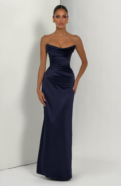 Robe Longue Vessa - Bleu Marine