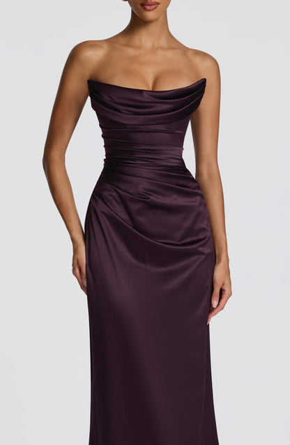 Robe Longue Vessa - Prune