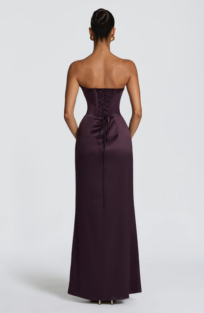 Robe Longue Vessa - Prune