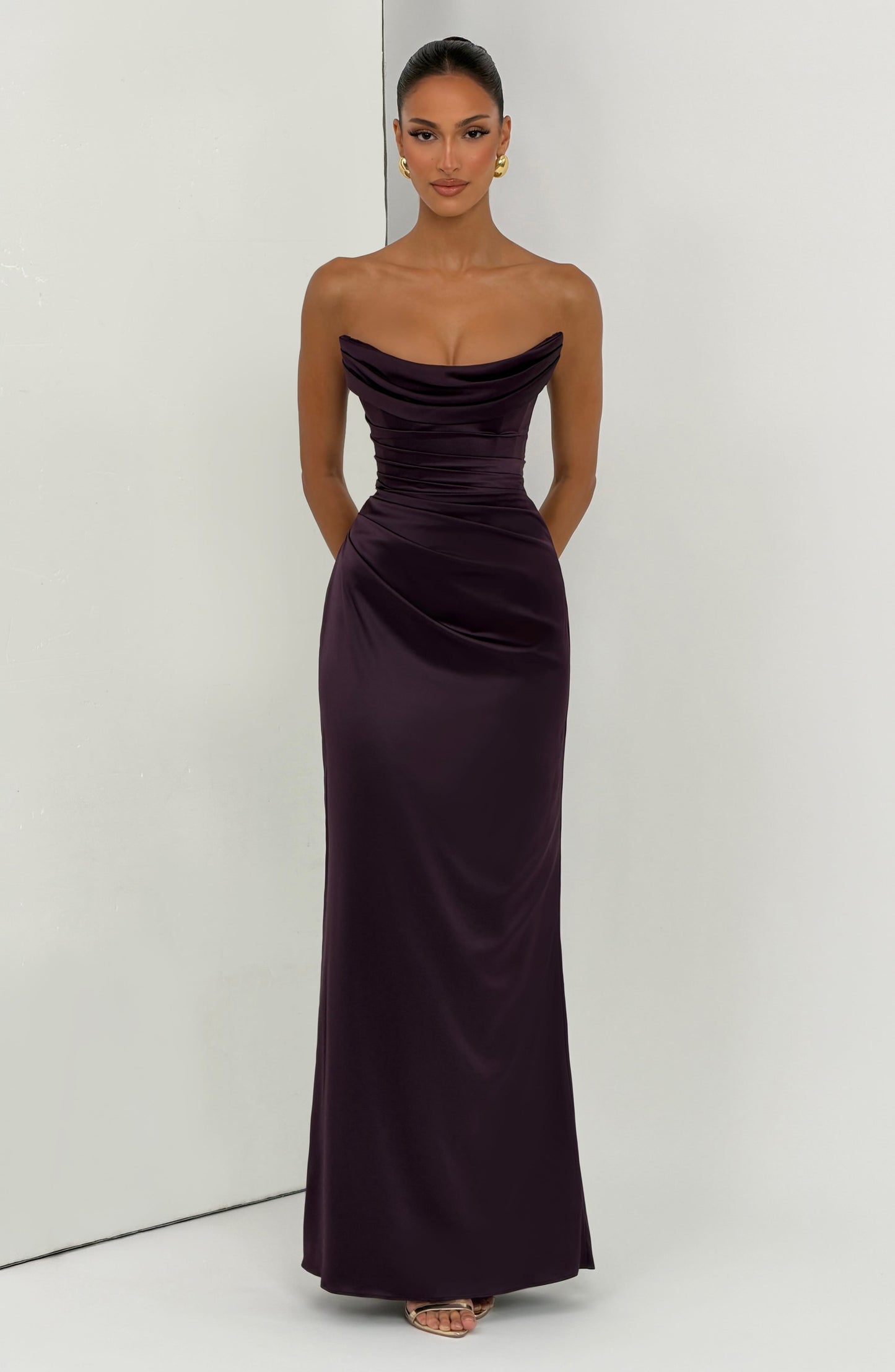 Robe Longue Vessa - Prune
