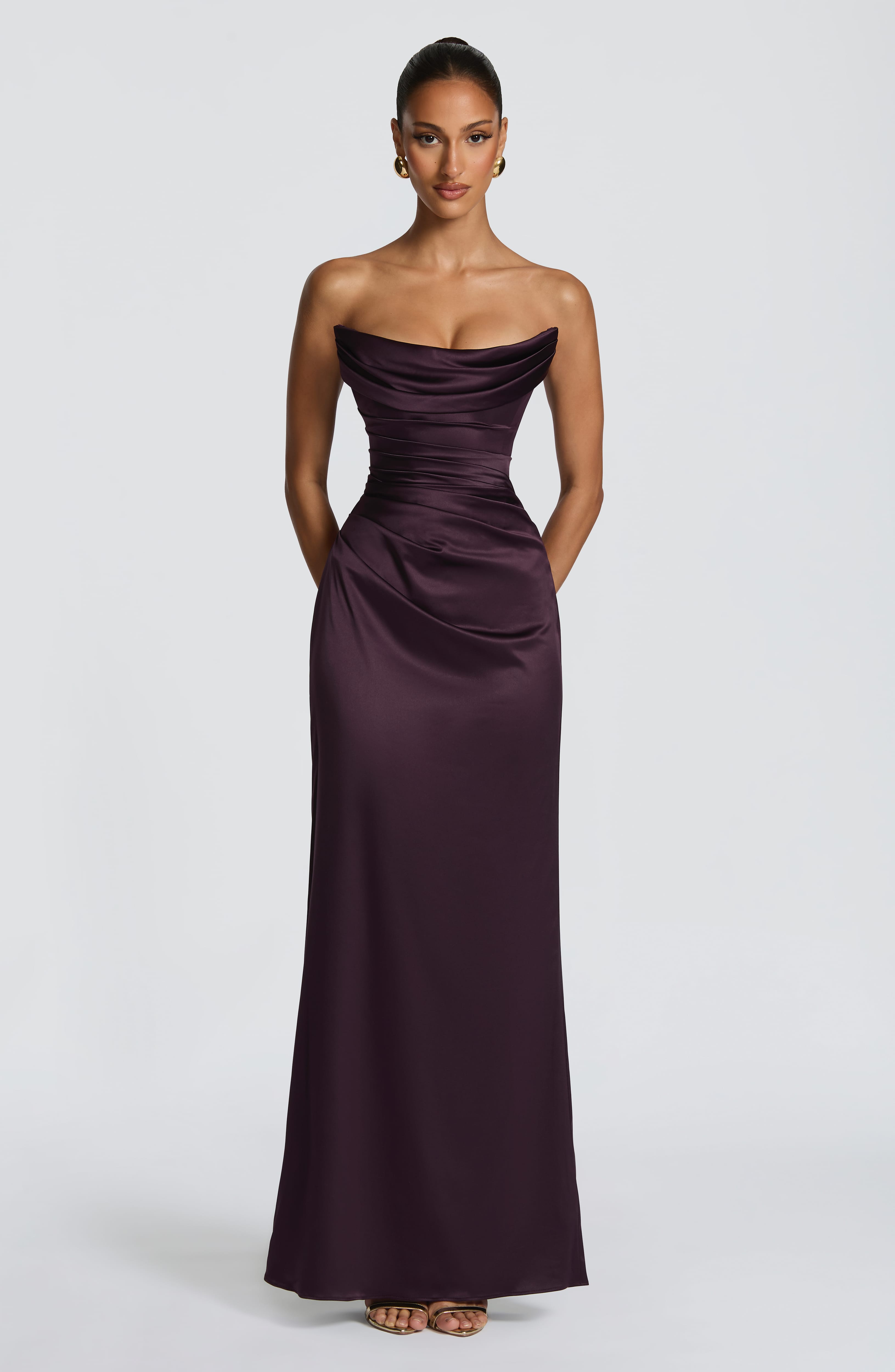 Robe Longue Vessa - Prune