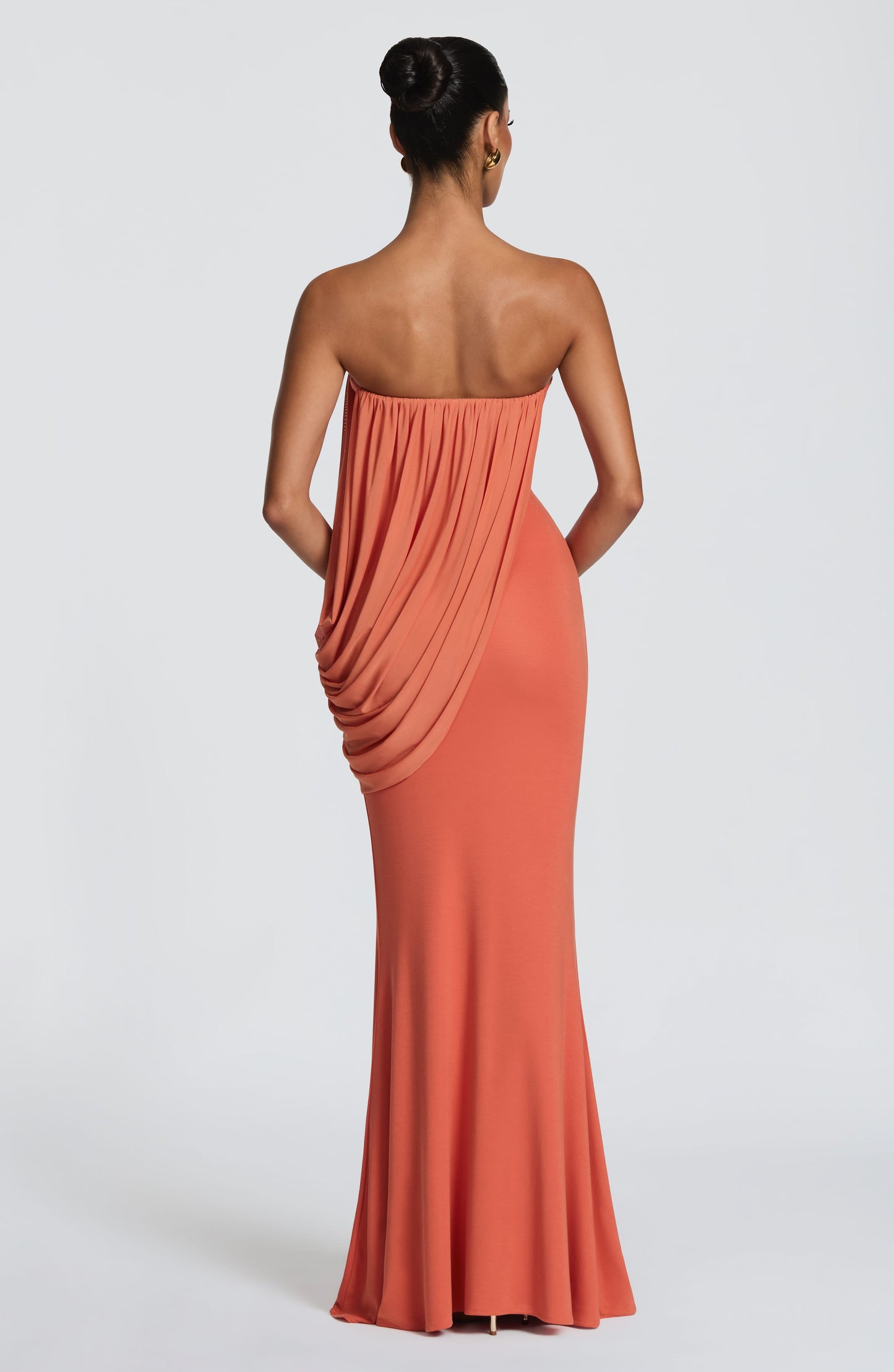 Robe Longue Vienna - Orange Brûlé