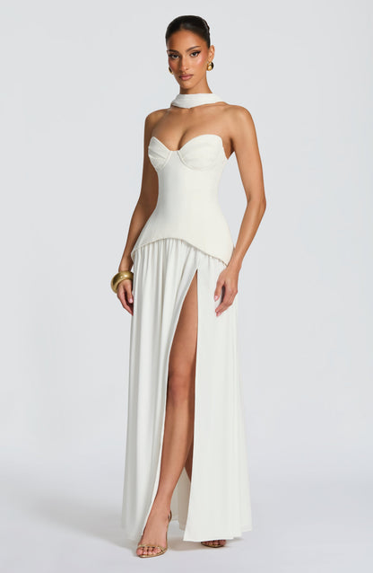 Robe Longue Vietta - Ivoire
