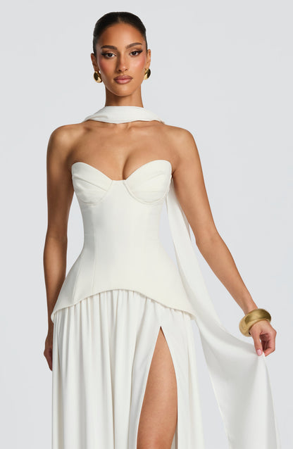 Robe Longue Vietta - Ivoire