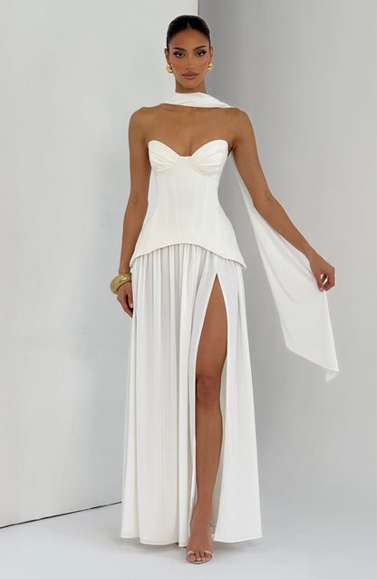 Robe Longue Vietta - Ivoire