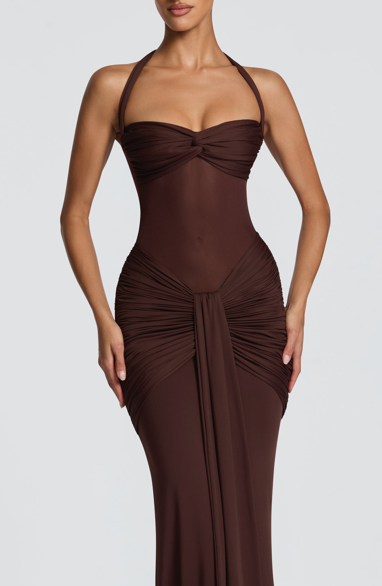 Robe Longue Vixen - Brun Prune