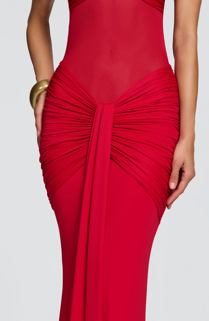 Robe Longue Longue - Rouge