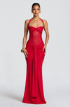 Robe Longue Longue - Rouge