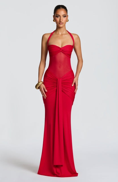 Robe Longue Longue - Rouge